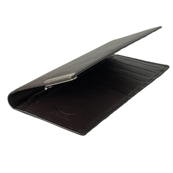 Tod's Italy Brown Barretta MET Leather Vertical Wallet, XAMBRRB7449PULS81 - Picture 8 of 11